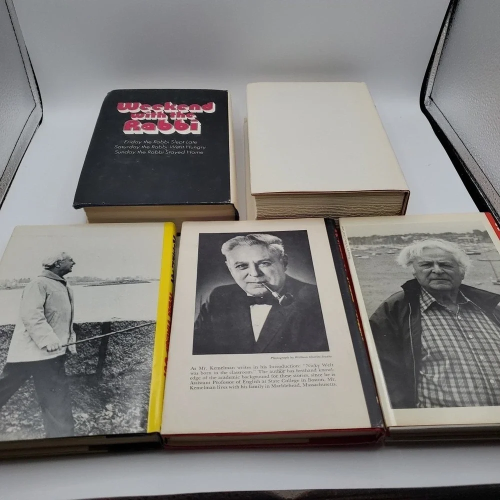 Lot‎ of 5 Harry Kemelman Rabbi Murder Mysteries Hardcover VTG HB HC DJ